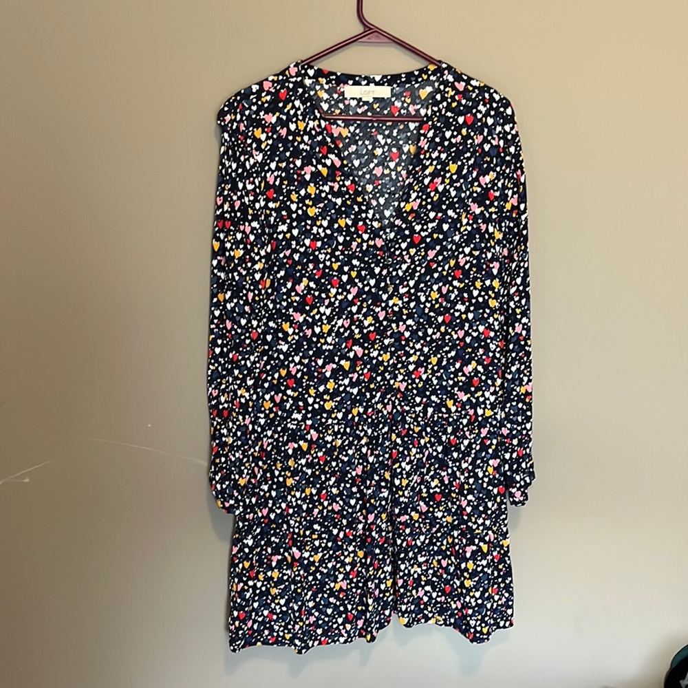 Loft heart dress size medium